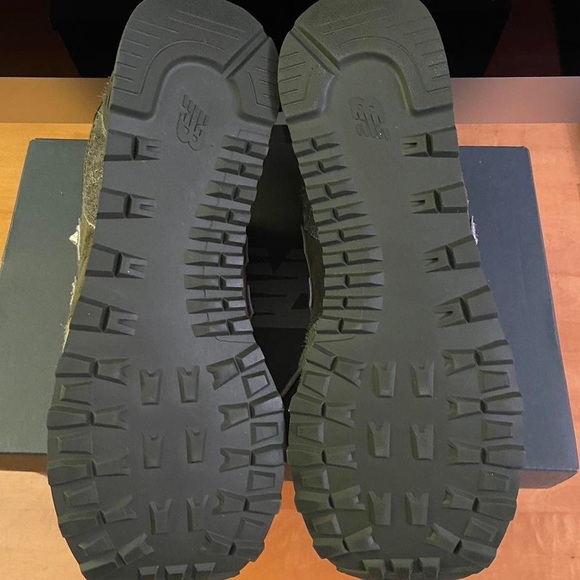 SNS x New Balance 574 'Nature' Olive Green / Purple (ML574NS2) - Picture 6 of 6